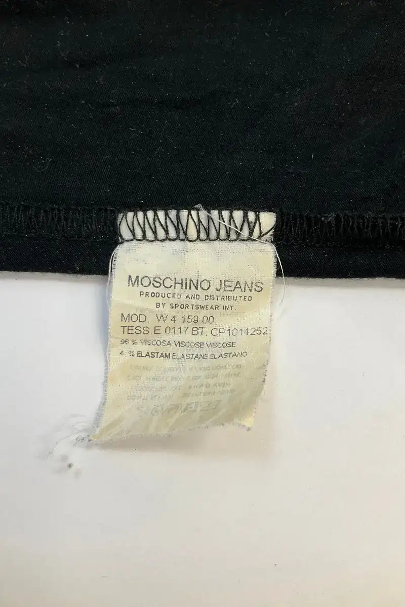 Top sans manche Moschino Noir en Viscose