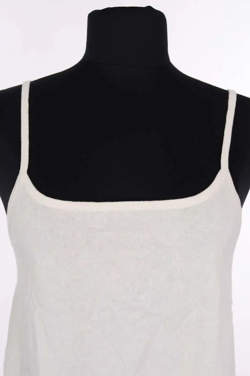 Top sans manche Officine Générale Blanc en Coton