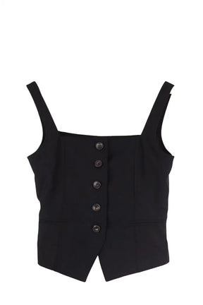 Top sans manche Other Brand Noir en Coton, taille M - Seconde Main