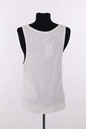 Top sans manche Paco Rabanne Blanc en Coton