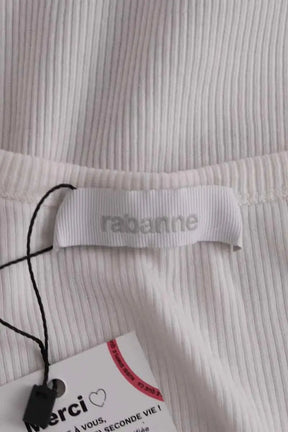 Top sans manche Paco Rabanne Blanc en Coton