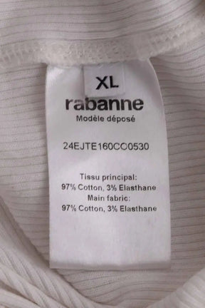 Top sans manche Paco Rabanne Blanc en Coton