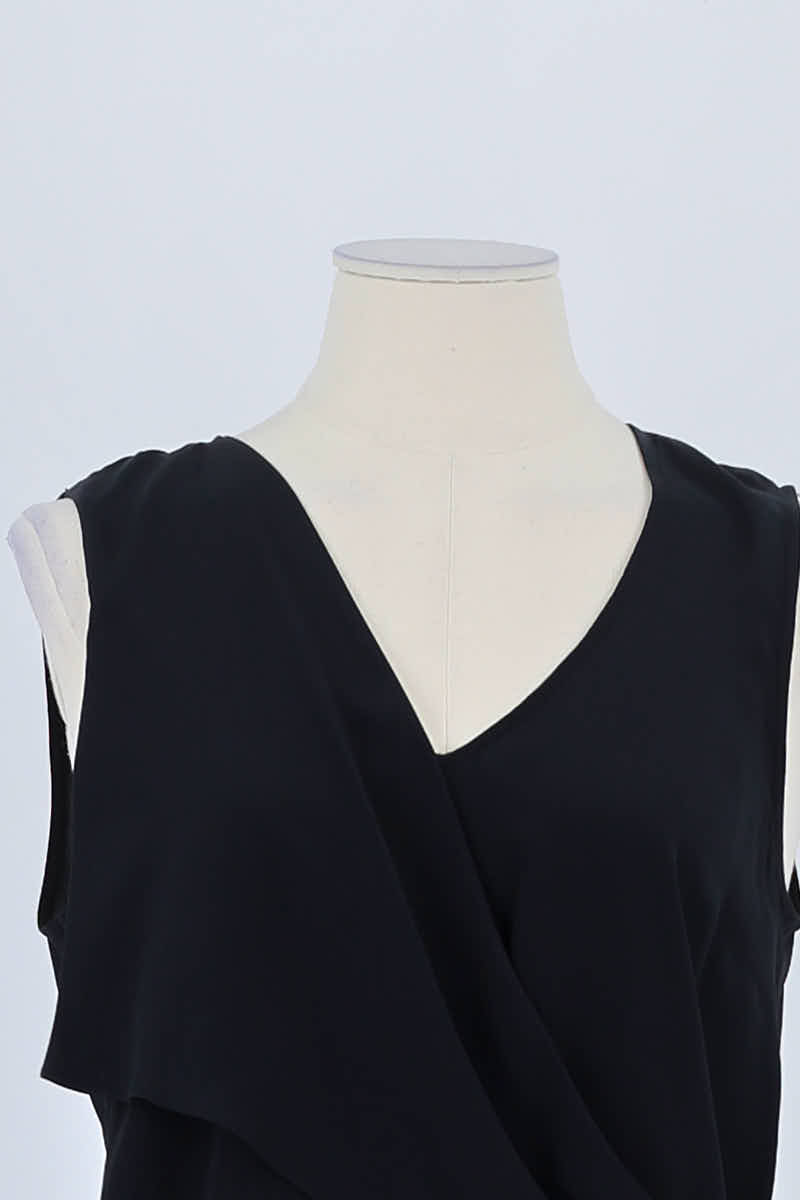 Top sans manche Patrizia Pepe Noir en Soie