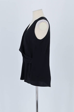 Top sans manche Patrizia Pepe Noir en Soie