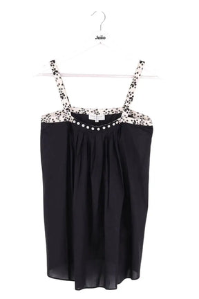 Top sans manche Paul & Joe Noir en Soie, taille M - Seconde Main