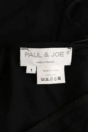 Top sans manche Paul & Joe Noir en Soie