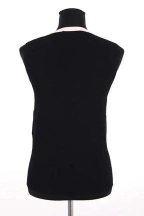 Top sans manche Paule Ka Noir en Viscose