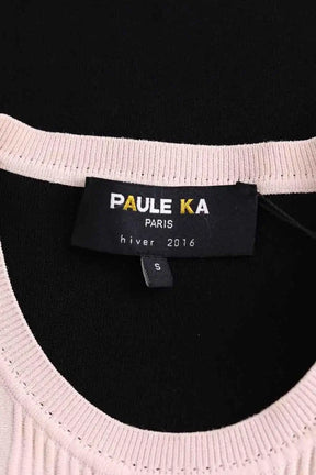 Top sans manche Paule Ka Noir en Viscose