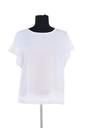 Top sans manche Pinko Blanc en Synthétique, taille M - Seconde Main