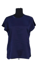 Top sans manche Pinko Bleu en Soie, taille L - Seconde Main