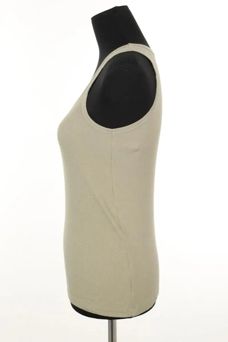 Top sans manche Pinko Kaki en Coton