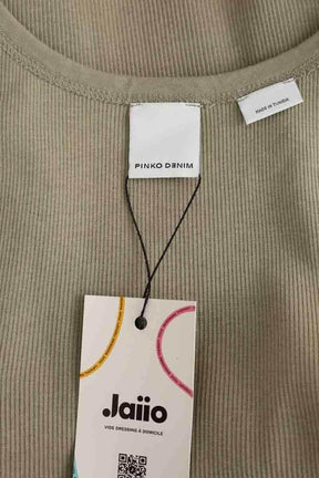 Top sans manche Pinko Kaki en Coton