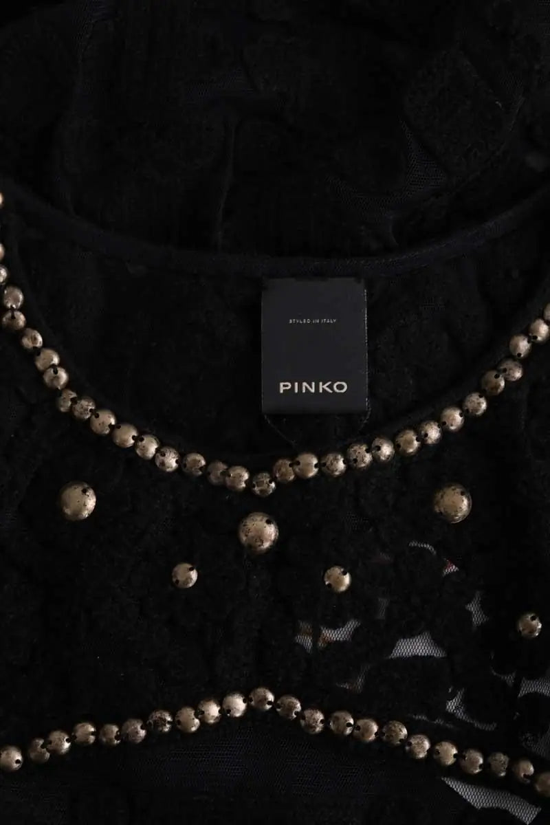 Top sans manche Pinko Noir en Synthétique