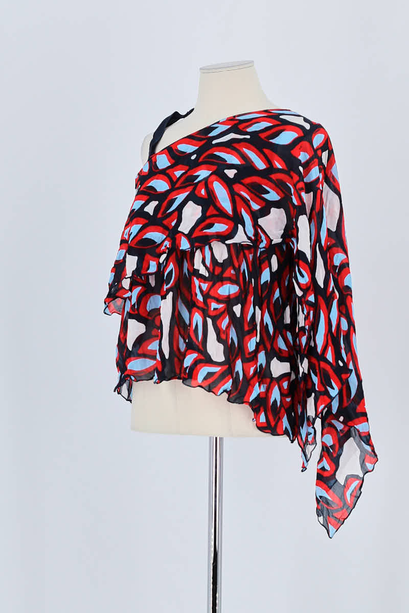 Top sans manche Pinko Rouge en Coton