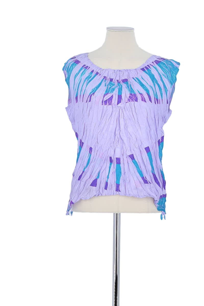 Top sans manche Pleats Please Violet en Polyester, taille L - Seconde Main