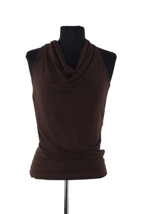 Top sans manche Plein Sud Marron en Viscose, taille S - Seconde Main