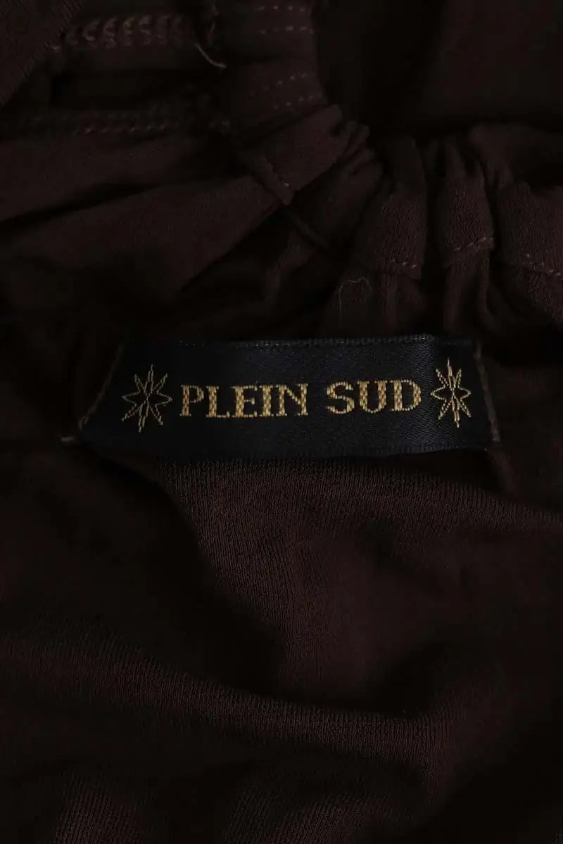 Top sans manche Plein Sud Marron en Viscose