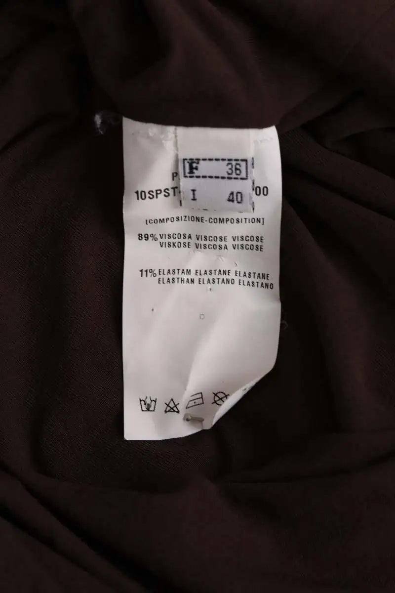 Top sans manche Plein Sud Marron en Viscose