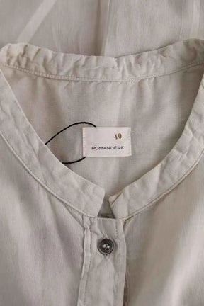 Top sans manche Pomandère Gris en Coton