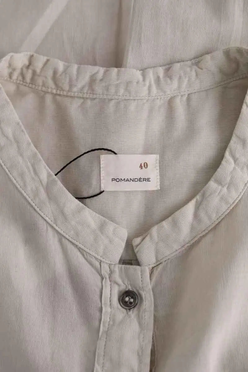 Top sans manche Pomandère Gris en Coton