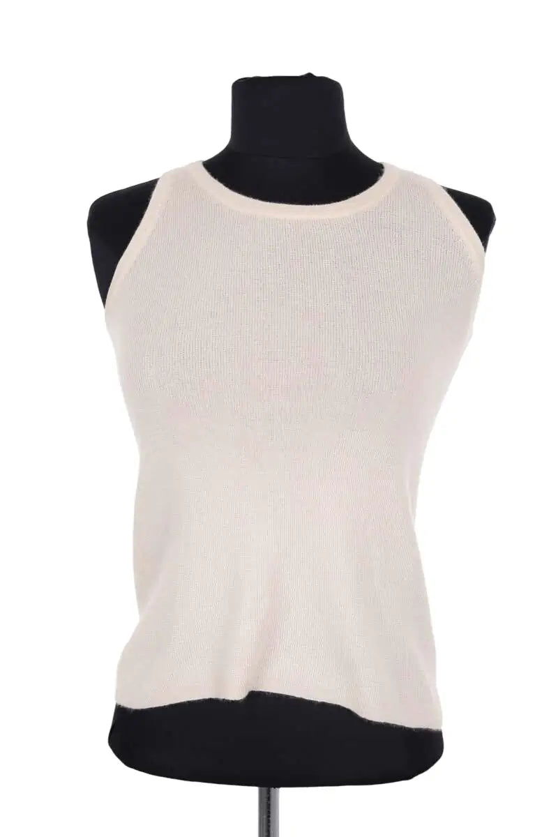 Top sans manche Prada Beige en Cachemire, taille S - Seconde Main