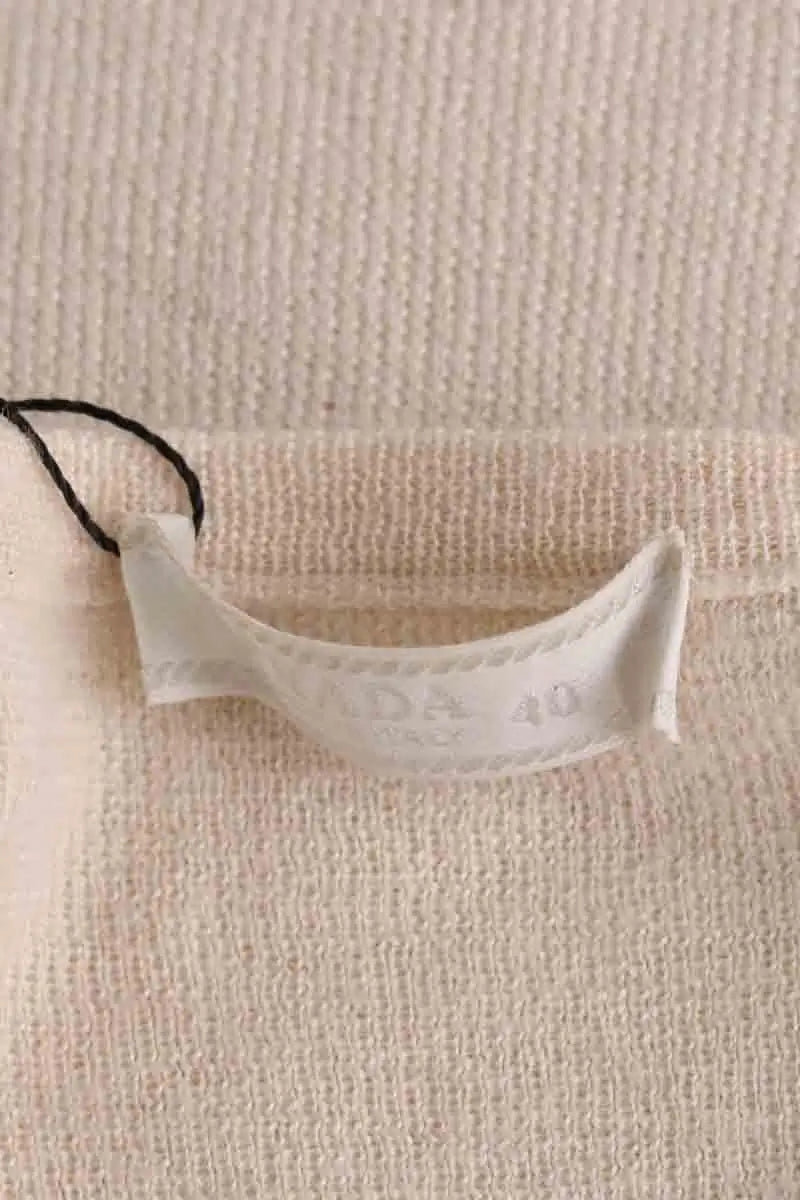 Top sans manche Prada Beige en Cachemire