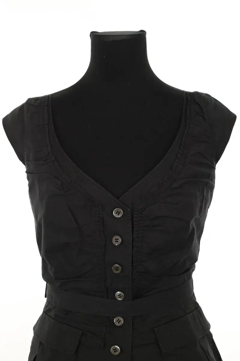 Top sans manche Prada Noir en Coton