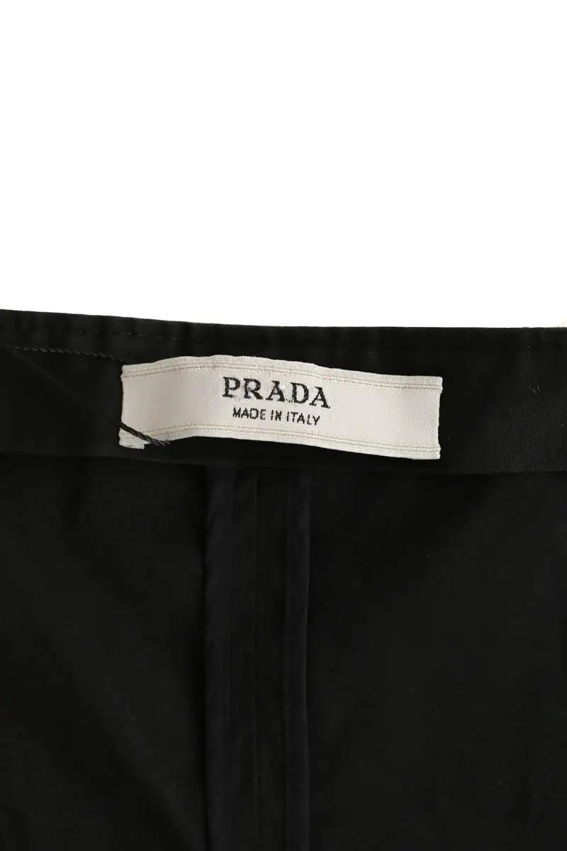Top sans manche Prada Noir en Coton