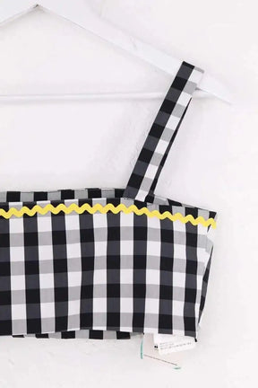Top sans manche Prada Noir en Coton