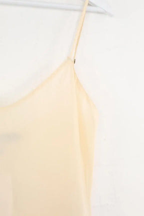 Top sans manche Ralph Lauren Beige en Soie