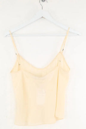 Top sans manche Ralph Lauren Beige en Soie
