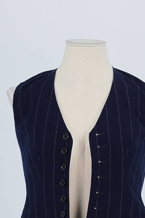 Top sans manche Ralph Lauren Bleu en Laine