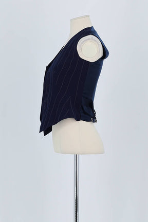 Top sans manche Ralph Lauren Bleu en Laine