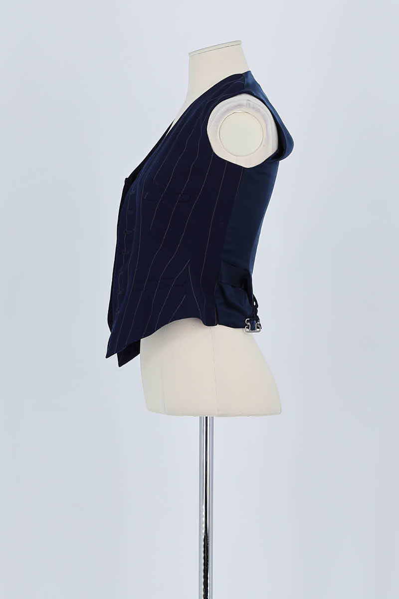 Top sans manche Ralph Lauren Bleu en Laine