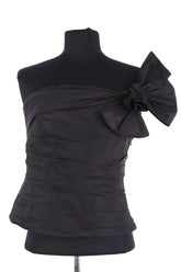 Top sans manche Ralph Lauren Noir en Soie, taille L - Seconde Main