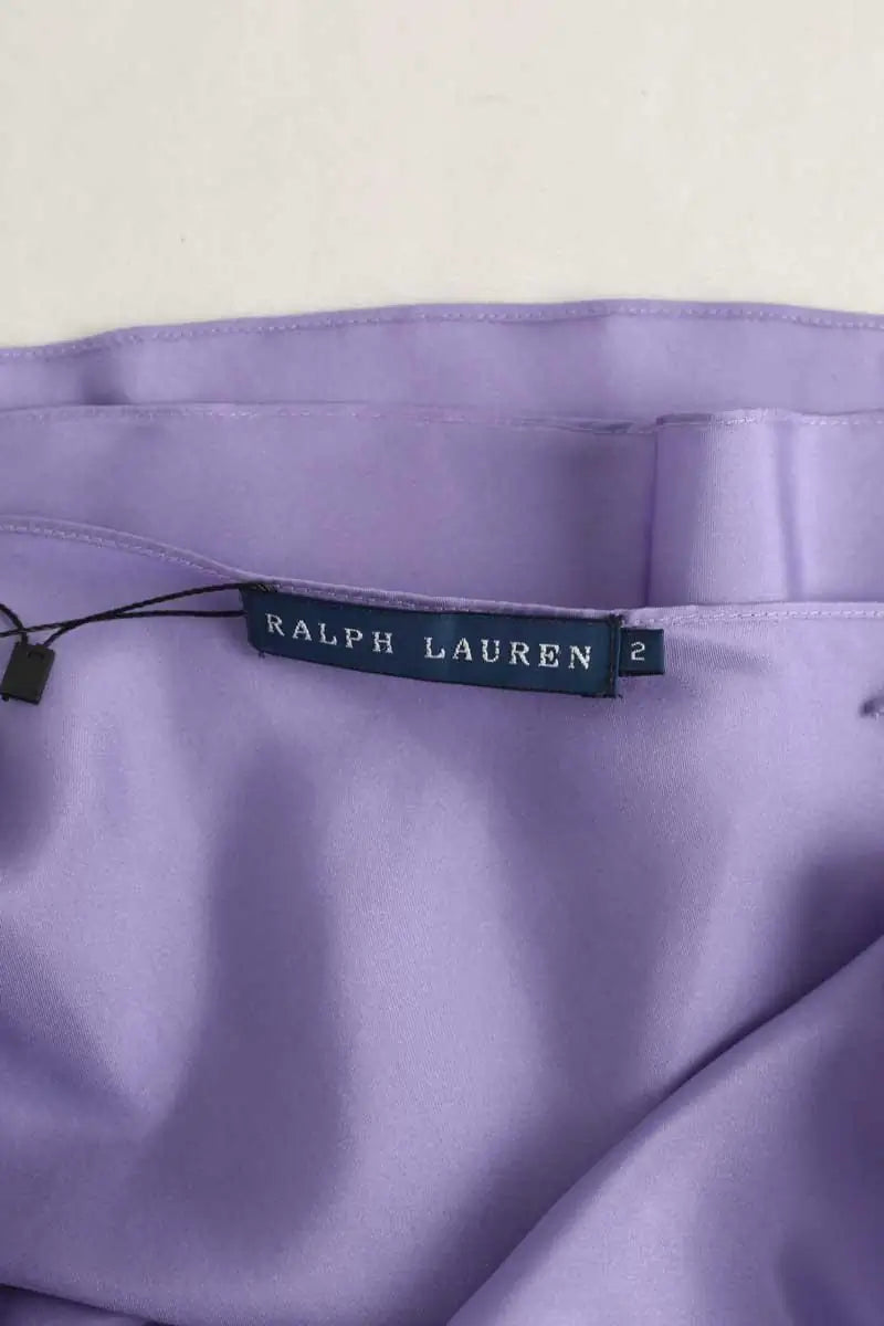 Top sans manche Ralph Lauren Violet en Soie