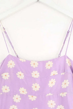 Top sans manche Réalisation Violet en Soie