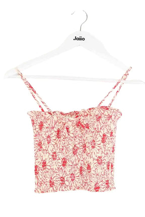 Top sans manche Reformation Ecru en Viscose, taille XS - Seconde Main