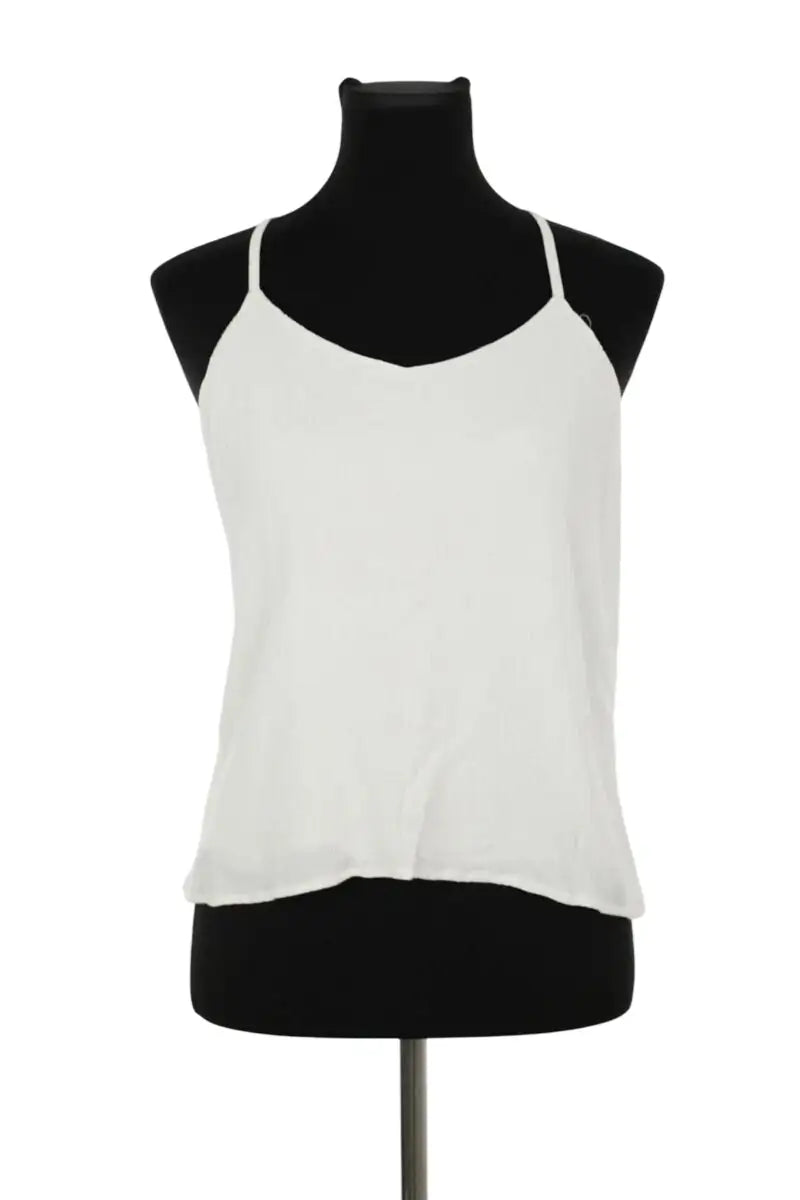 Top sans manche Saaj Blanc en Viscose, taille L - Seconde Main