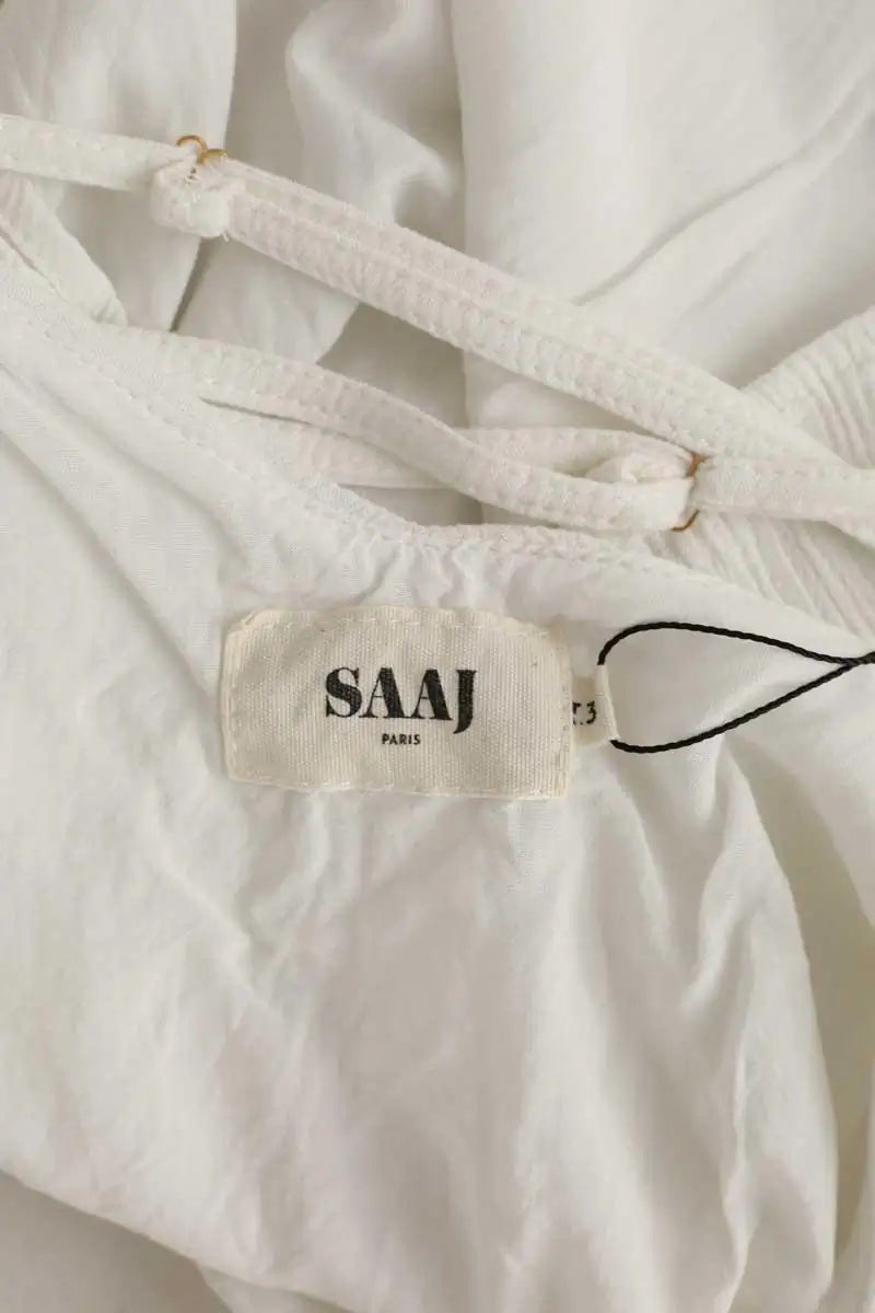 Top sans manche Saaj Blanc en Viscose