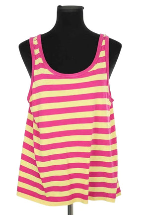 Top sans manche Saint Laurent Rose en Coton, taille S - Seconde Main