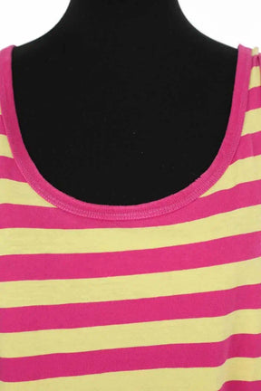 Top sans manche Saint Laurent Rose en Coton