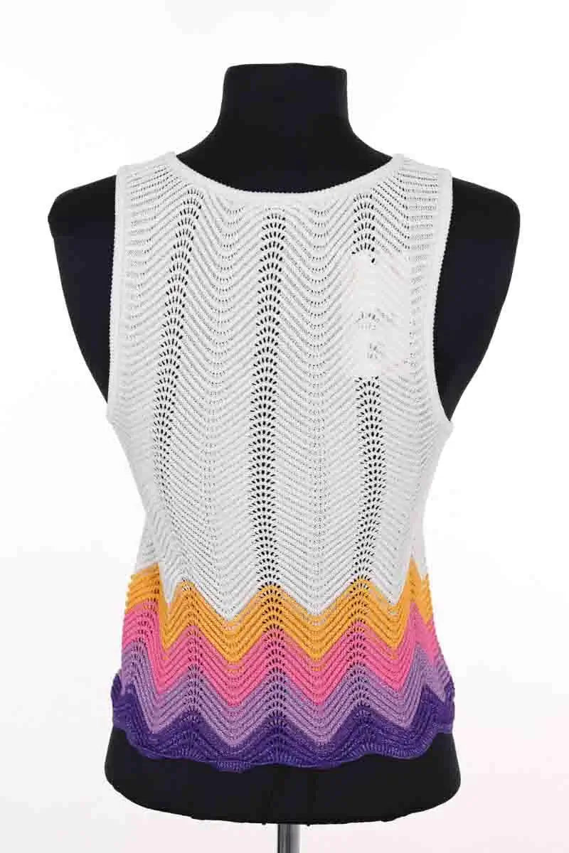 Top sans manche Sandro Argent en Viscose