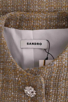 Top sans manche Sandro Beige en Coton