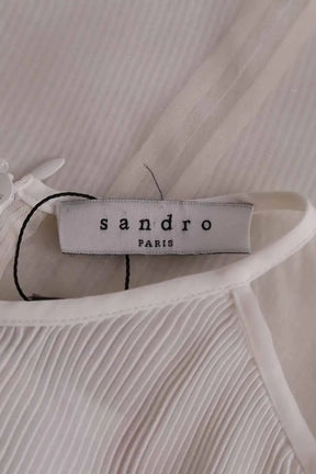 Top sans manche Sandro Blanc en Synthétique