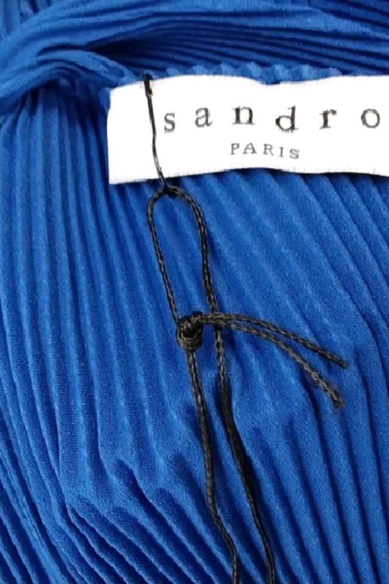 Top sans manche Sandro Bleu en Polyester