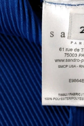 Top sans manche Sandro Bleu en Polyester