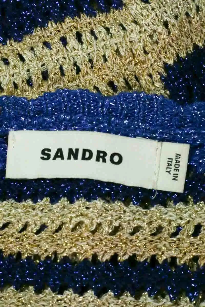 Top sans manche Sandro Bleu en Synthétique
