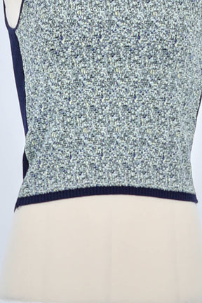 Top sans manche Sandro Bleu en Viscose