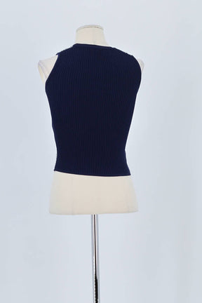 Top sans manche Sandro Bleu en Viscose